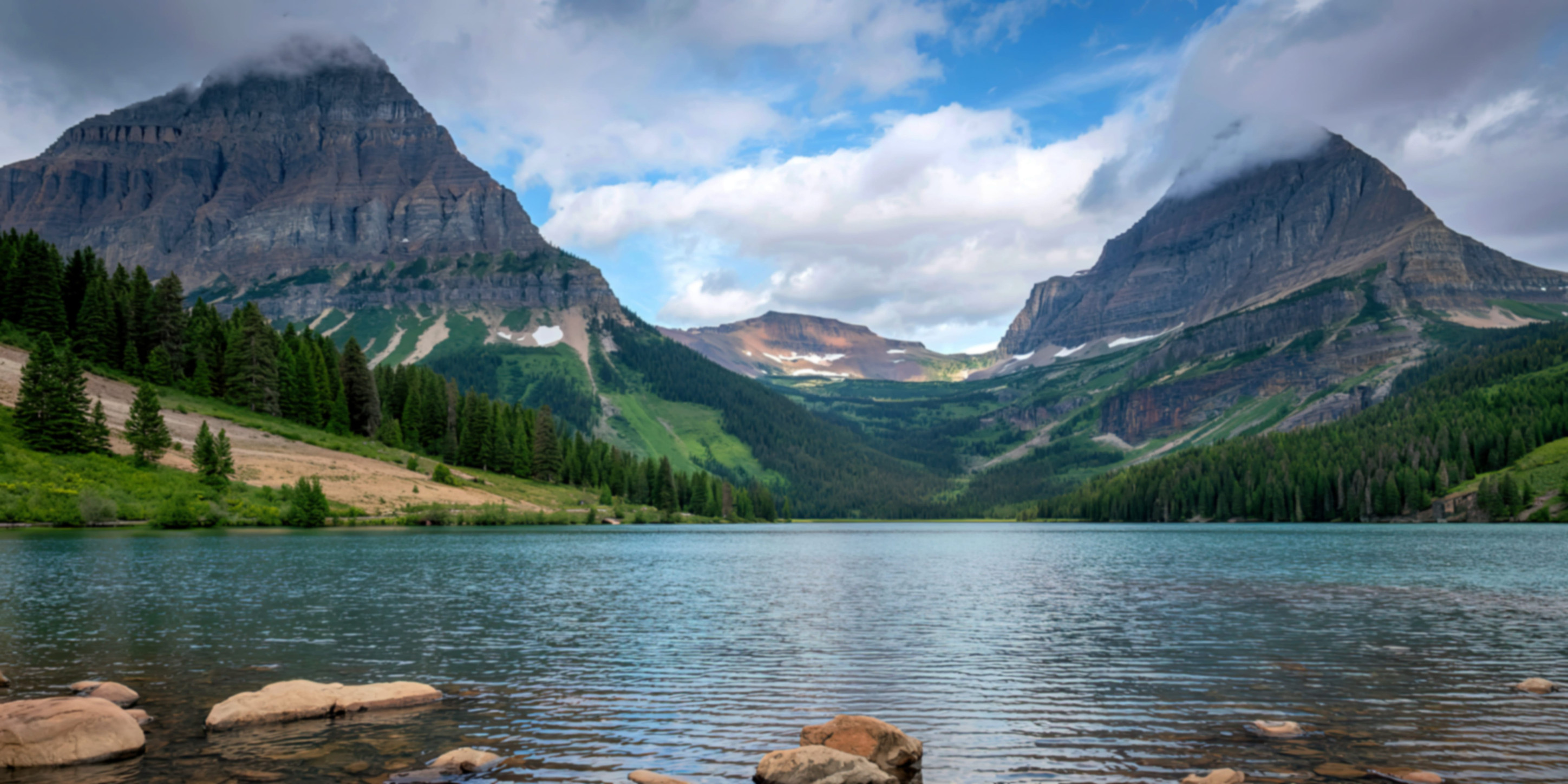 Mountain lake view