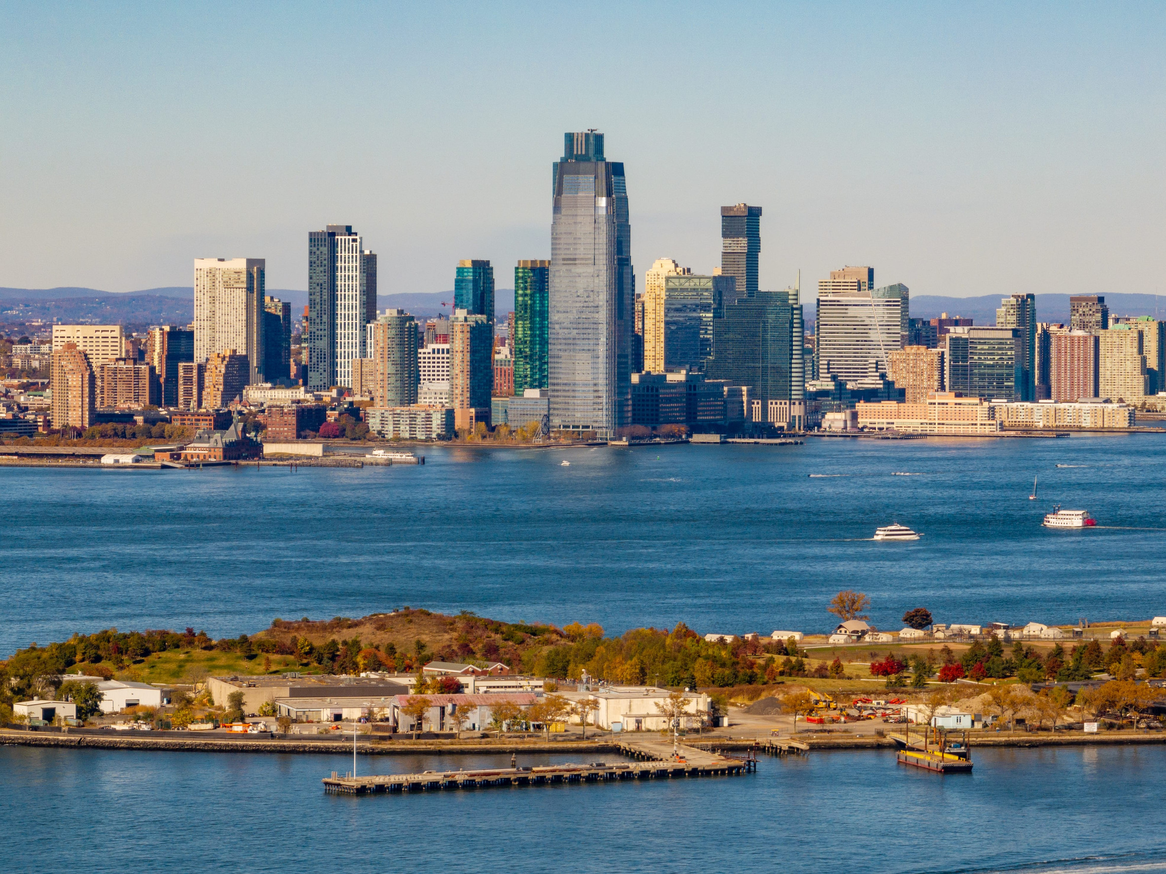 City scape on ocean