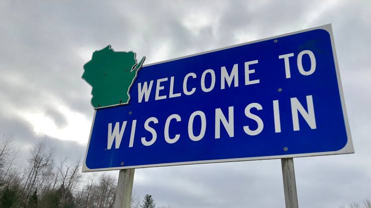 Welcome to Wisconsin road sign